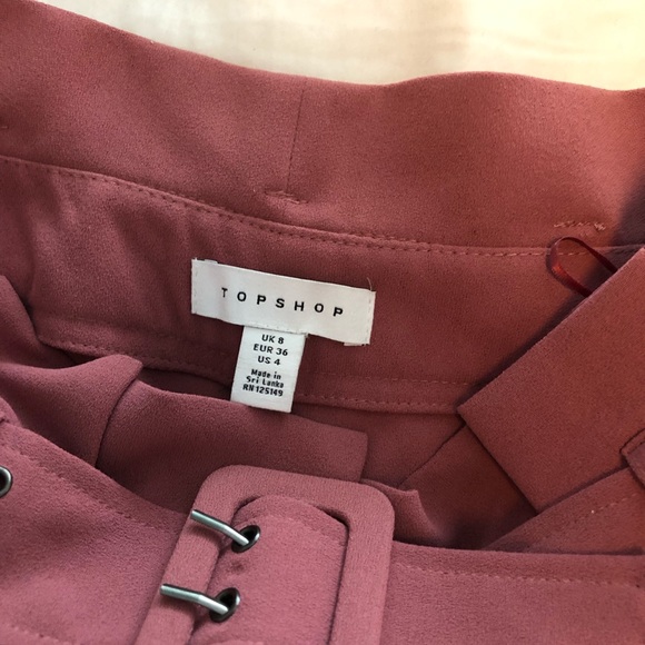 TOPSHOP ayla trousers pant 4 (0-2) pink - Picture 7 of 8